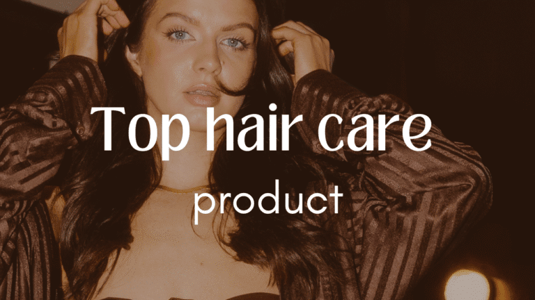 Natural hair growth serum bottle with essential oils for thicker hair